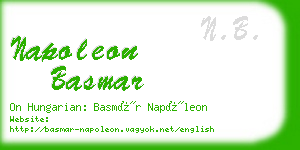napoleon basmar business card